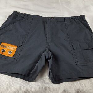 Savane Hiking Khaki Cargo Shorts Men's Size 44 Tech Pocket India Ink 7" Inseam